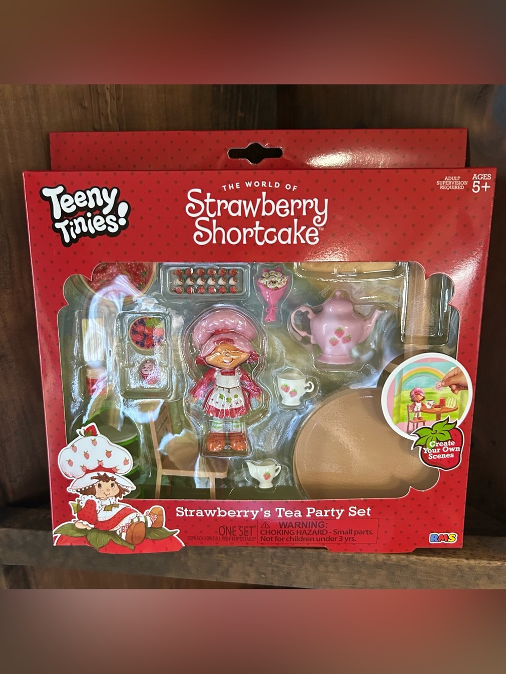 Teeny Tinies Strawberry Shortcake Strawberry’s Tea Party Set Playset RMS New